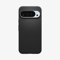 ACS09737 - Pixel 10 Pro XL Case Liquid Air in matte black showing the back